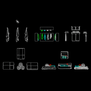 mesa de jantar grátis DWG coleção de blocos CAD freedwgfile
